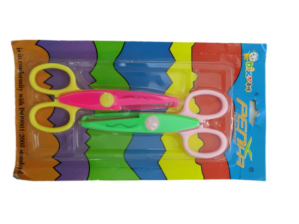 Zig Zag Scissors for Kids – Fun and Safe Fancy 2 pcs. set