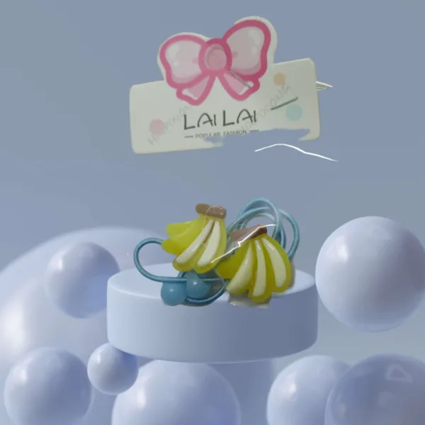 banana model hair accessories for kids